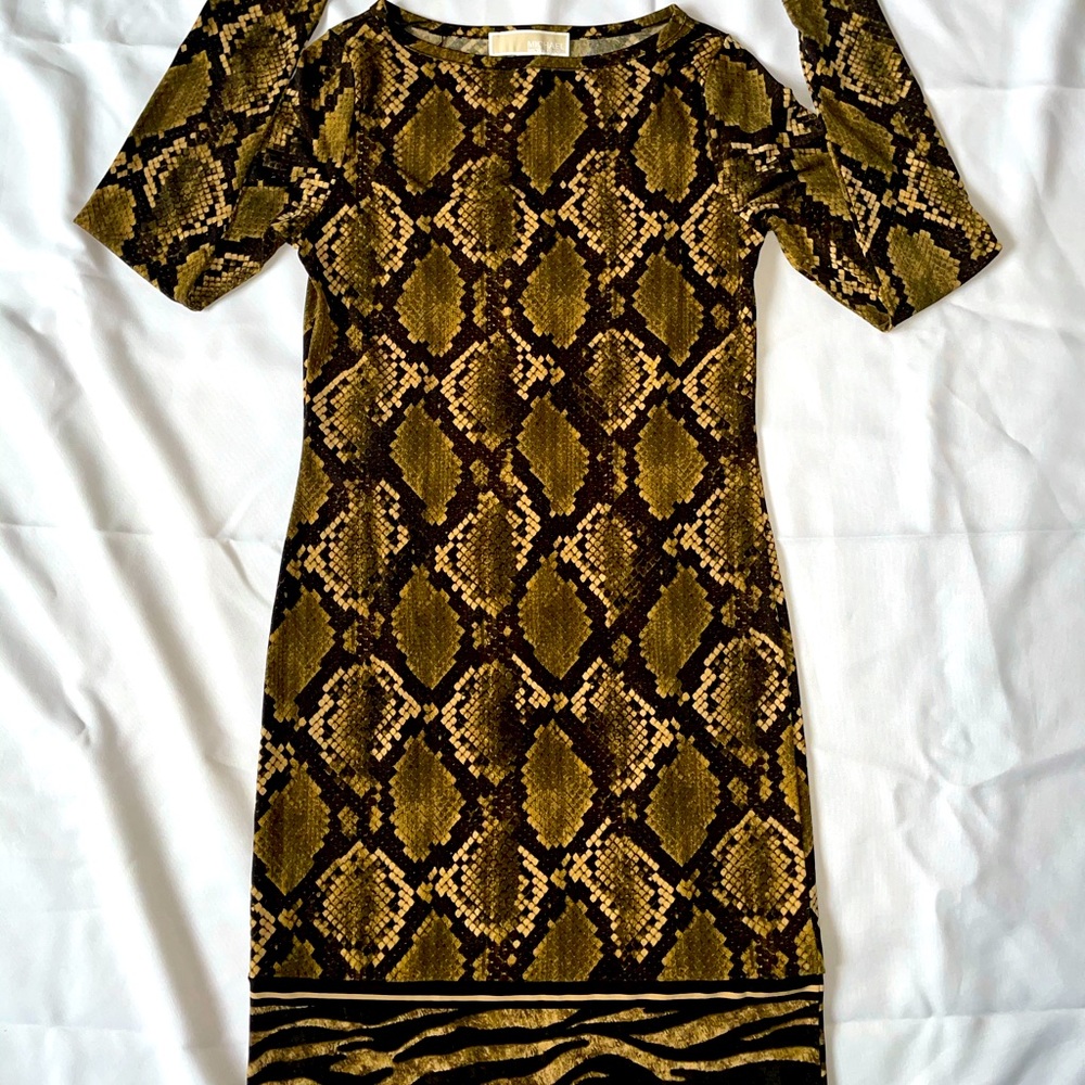 Brand new! Michael kors snakeskin bodycon